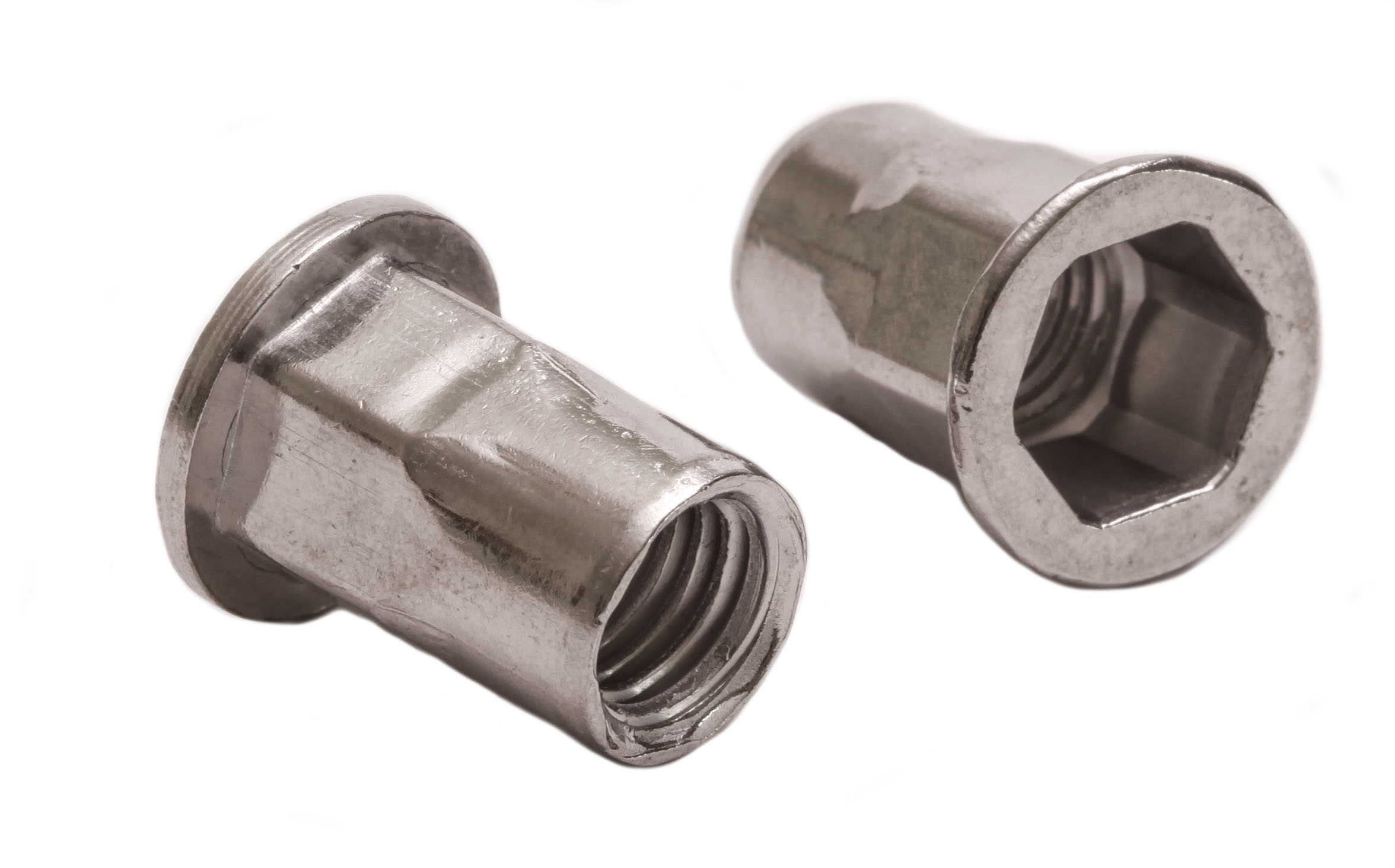 Blindnietmutter Flachkopf und Sechskantschaft geschlossen